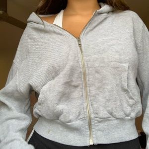 Brandy Melville thermal zip up
